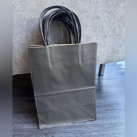 New Black Gift Bags Paper Bags Set of 15 small medium - Picture 1 of 12